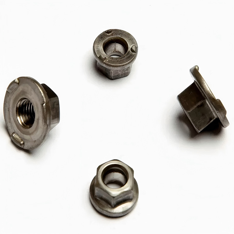 6 Mur Las Hex Proyeksi dengan Flange