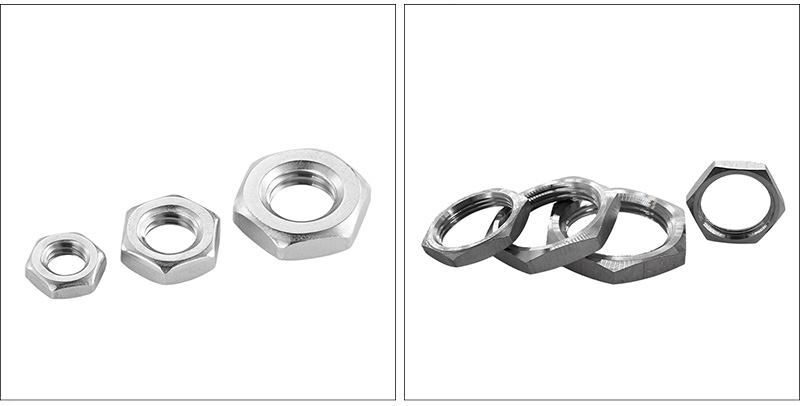 Hexagon Extra Flat Nuts With Fine Pitch Thread Hexagon Extra Flat Nuts With Fine Pitch Thread