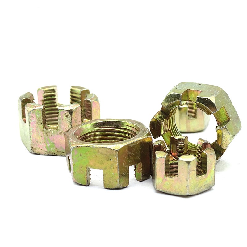 Kacang mahkota mesin presisi dengan slot