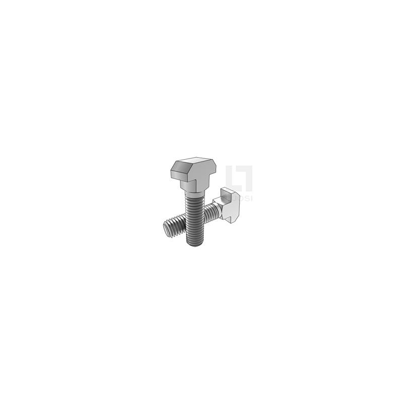 Leher persegi T Bolt