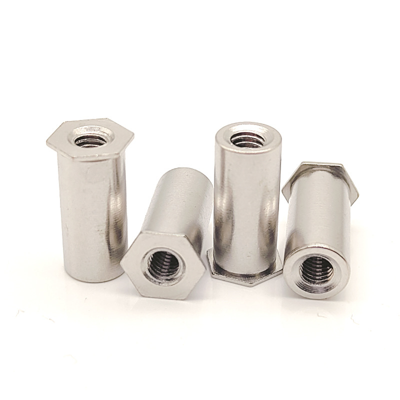 Seng Biru Melalui Lubang Kacang Keling Heksagonal